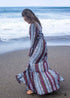 Vestido largo bohemio folk con estampado floral Ada